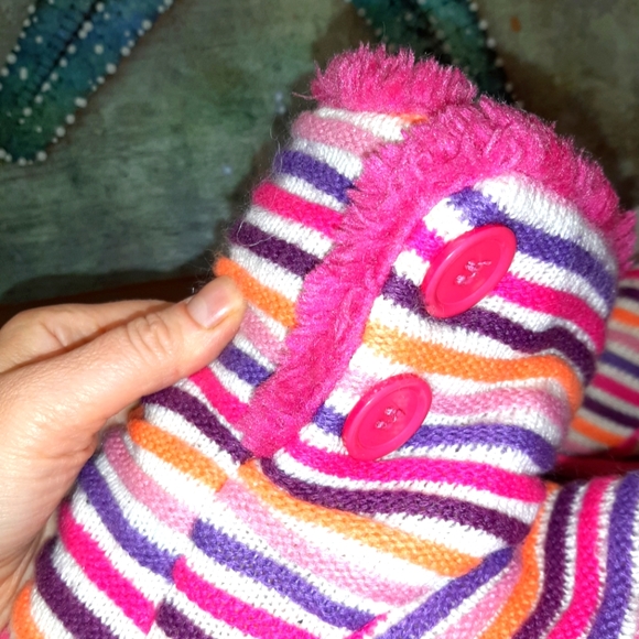 Y2K Colorful Plush Slippers - Picture 4 of 7